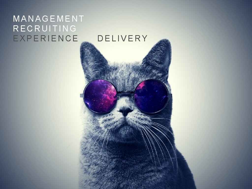 MANAGEMENT RECRUITING EXPERIENCE DELIVERY 