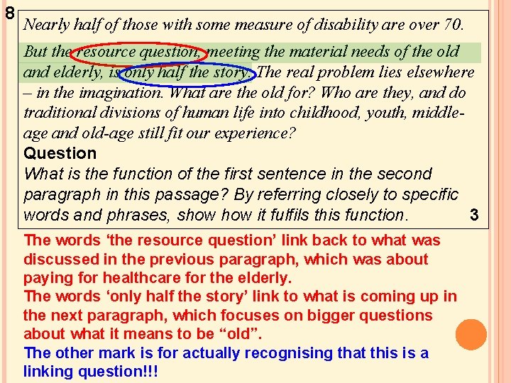8 Nearly half of those with some measure of disability are over 70. But 8 Nearly half of those with some measure of disability are over 70. But