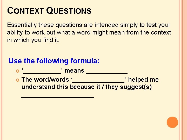 NATIONAL 5 CLOSE READING or How I Learned