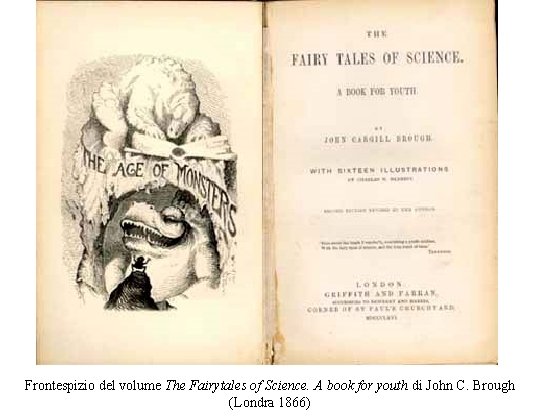 Frontespizio del volume The Fairytales of Science. A book for youth di John C.