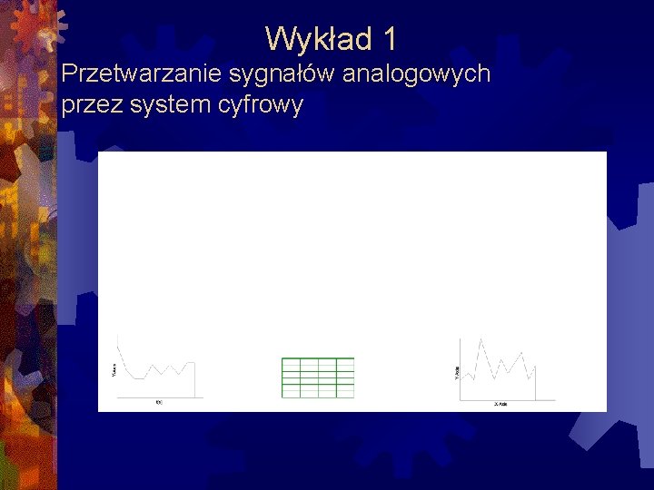 Wykład 1 Przetwarzanie sygnałów analogowych przez system cyfrowy 