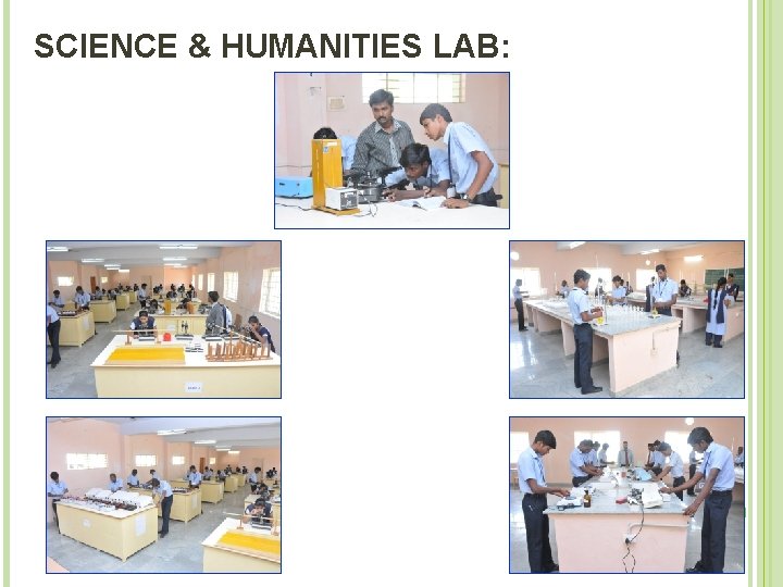 SCIENCE & HUMANITIES LAB: 