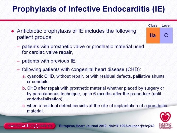 www. escardio. org/guidelines 