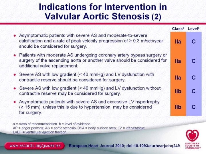 www. escardio. org/guidelines 