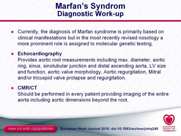 www. escardio. org/guidelines 