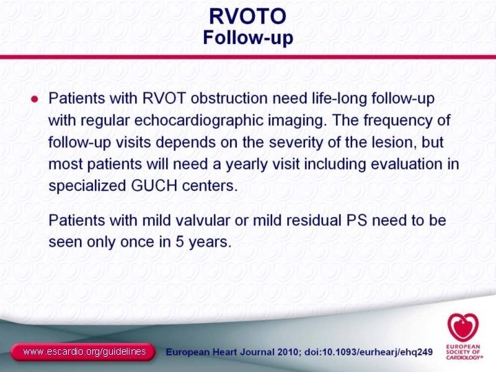 www. escardio. org/guidelines 