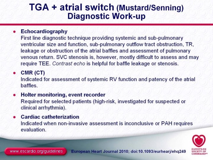 www. escardio. org/guidelines 