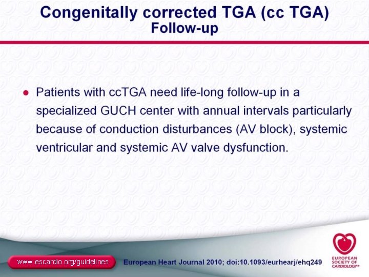 www. escardio. org/guidelines 