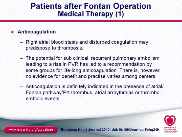 www. escardio. org/guidelines 