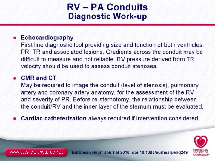 www. escardio. org/guidelines 