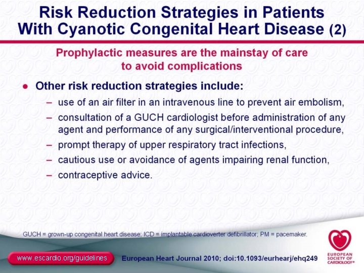 www. escardio. org/guidelines 