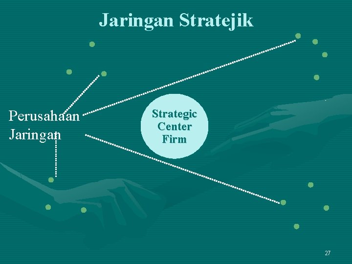 Jaringan Stratejik Perusahaan Jaringan Strategic Center Firm 27 