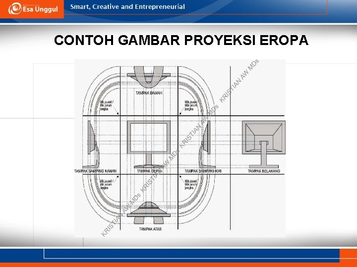 CONTOH GAMBAR PROYEKSI EROPA 