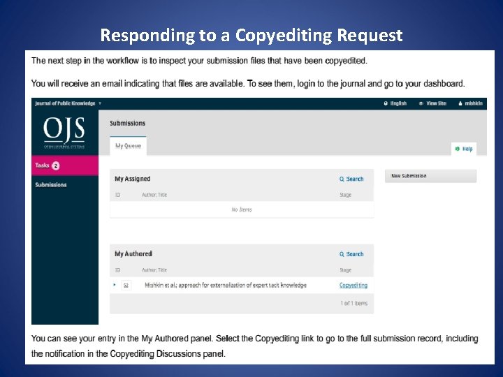 Responding to a Copyediting Request 