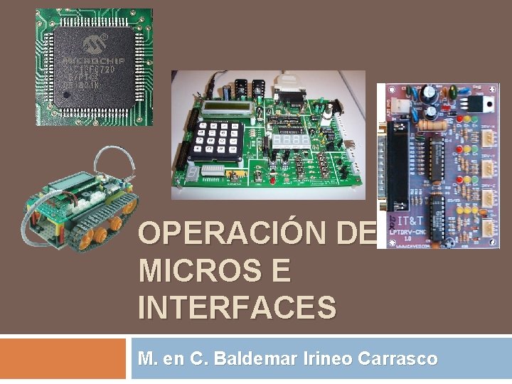 Micro C Software Interface OPERACIN DE MICROS E INTERFACES M en C