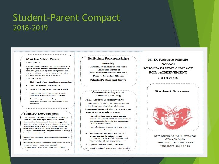 Student-Parent Compact 2018 -2019 