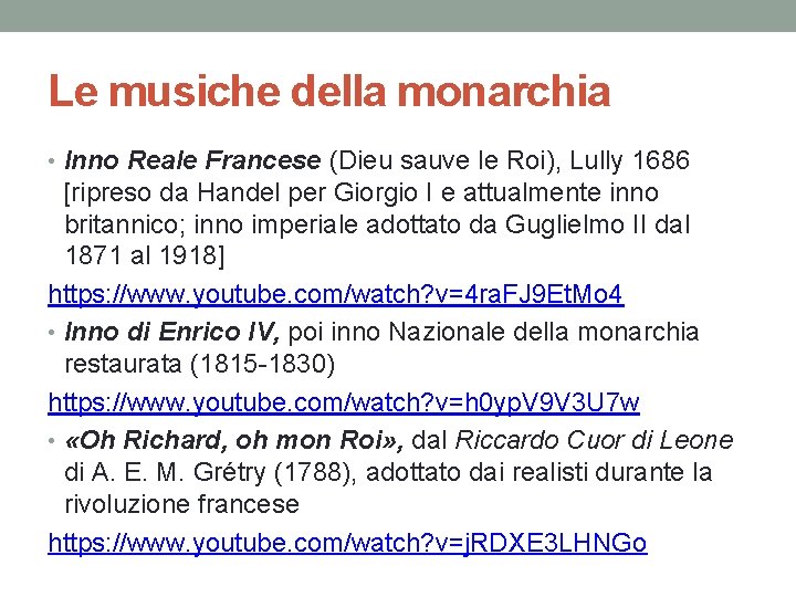 Le musiche della monarchia • Inno Reale Francese (Dieu sauve le Roi), Lully 1686