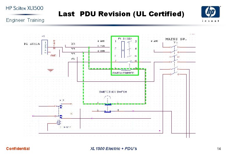 Engineer Training Confidential Last PDU Revision (UL Certified) XL 1500 Electric + PDU’s 14