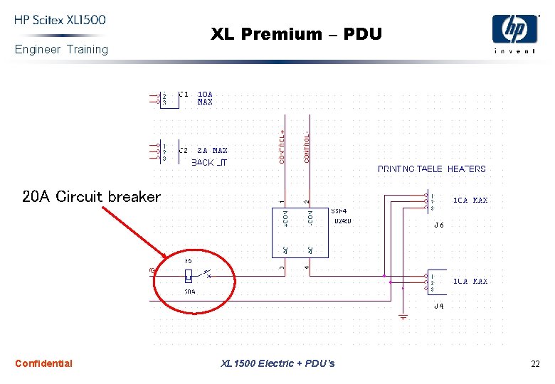 Engineer Training XL Premium – PDU 20 A Circuit breaker Confidential XL 1500 Electric