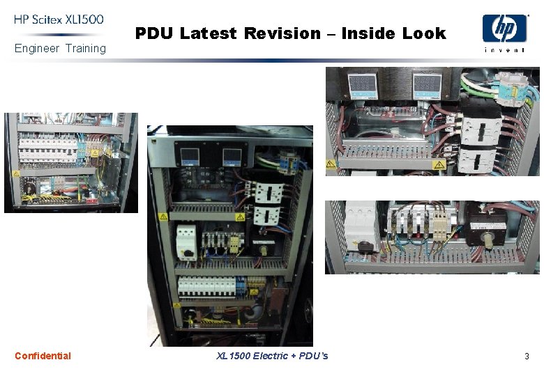 Engineer Training Confidential PDU Latest Revision – Inside Look XL 1500 Electric + PDU’s