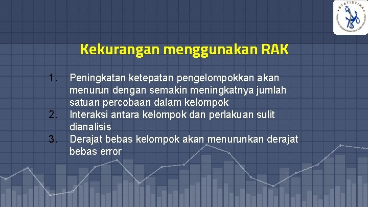 11 Kekurangan menggunakan RAK 1. 2. 3. Peningkatan ketepatan pengelompokkan akan menurun dengan semakin