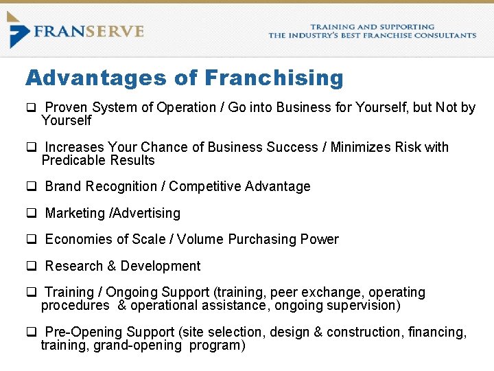 Franchise Opportunities Uk