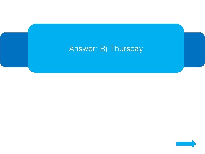 Answer: B) Thursday 