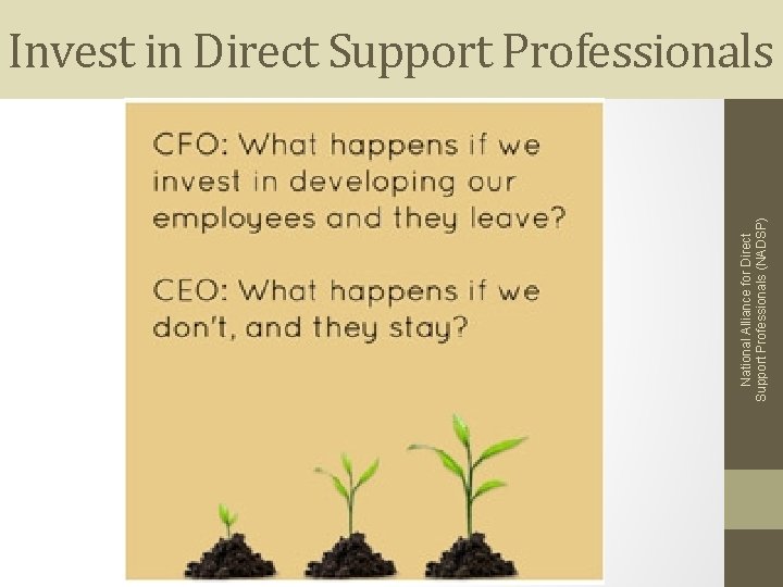 National Alliance for Direct Support Professionals (NADSP) Invest in Direct Support Professionals 