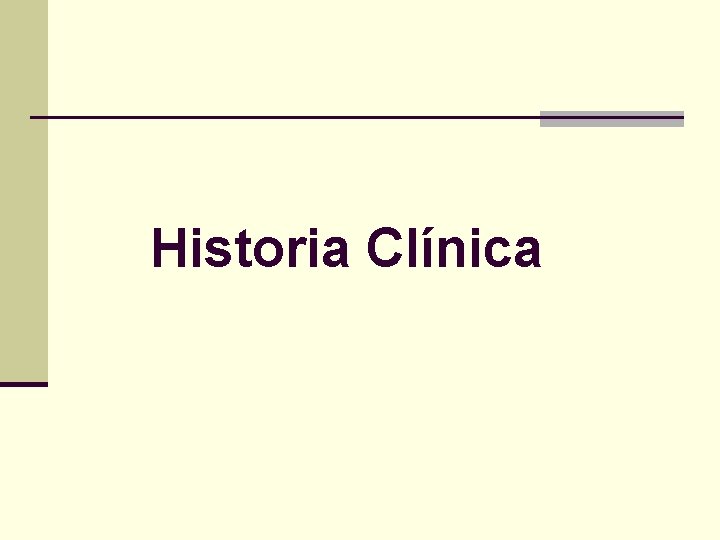 Historia Clínica 