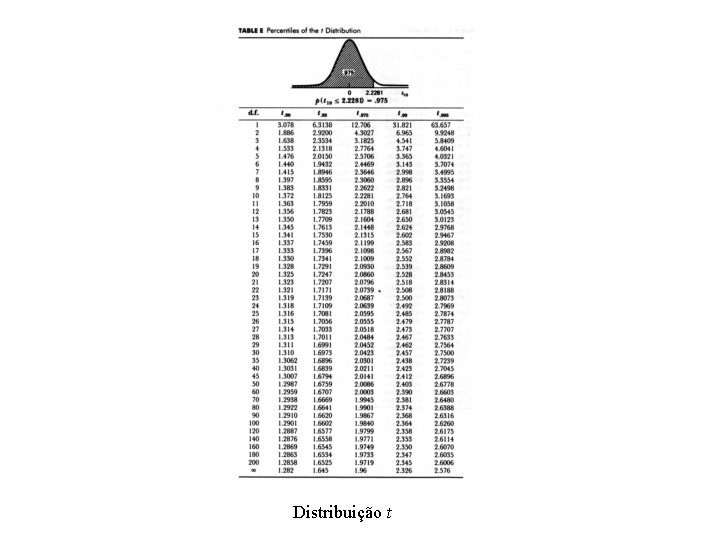 Distribuição t 