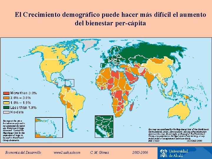 El Crecimiento demográfico puede hacer más difícil el aumento del bienestar per-cápita Economía del