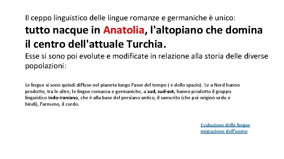 Il ceppo linguistico delle lingue romanze e germaniche è unico: tutto nacque in Anatolia,