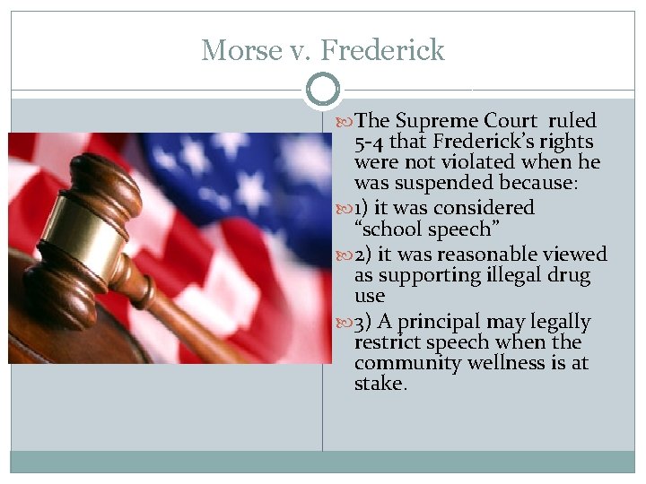 morse v frederick ruling