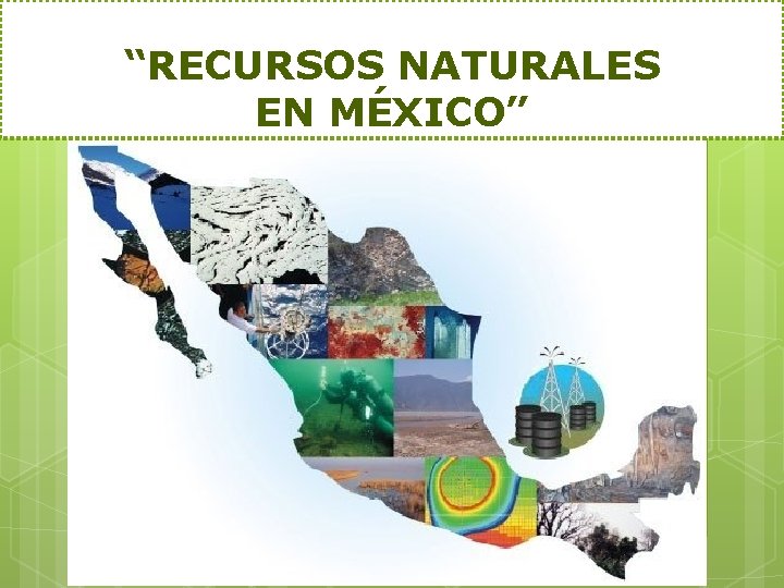 “RECURSOS NATURALES EN MÉXICO” 