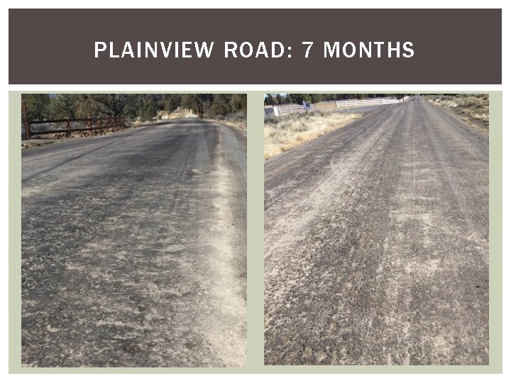 PLAINVIEW ROAD: 7 MONTHS PLAINVIEW ROAD: 7 MONTHS