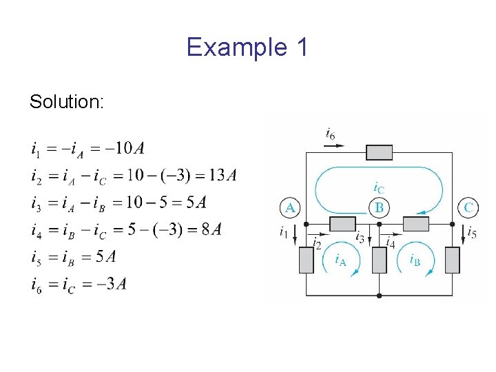 Example 1 Solution: 