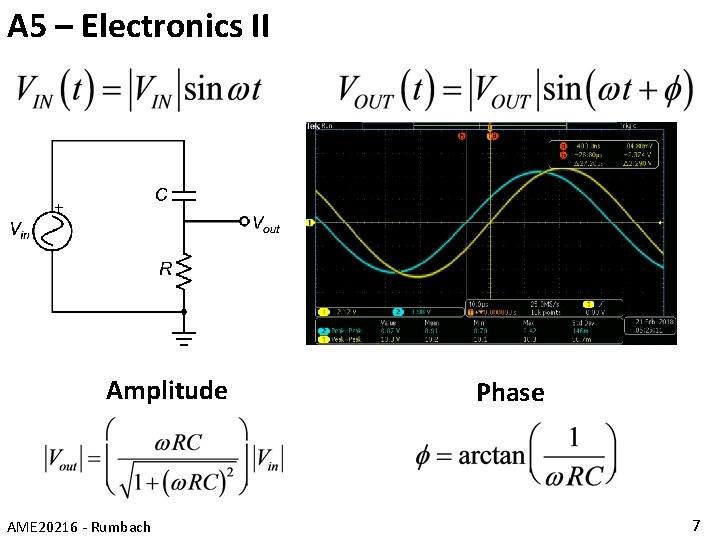 A 5 – Electronics II Amplitude AME 20216 - Rumbach Phase 7 