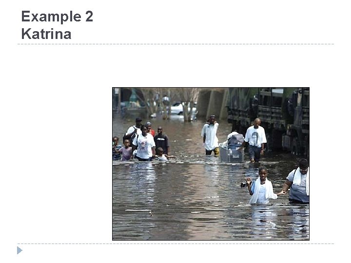Example 2 Katrina 