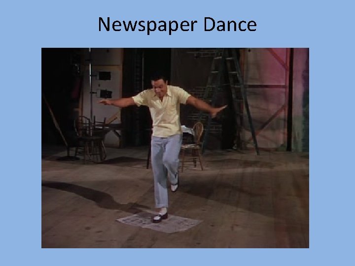 Newspaper Dance 