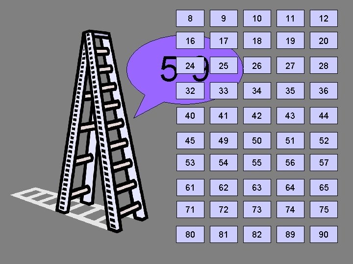 8 9 10 11 12 16 17 18 19 20 24 25 26 27