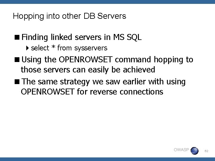 Hopping into other DB Servers <Finding linked servers in MS SQL 4 select *