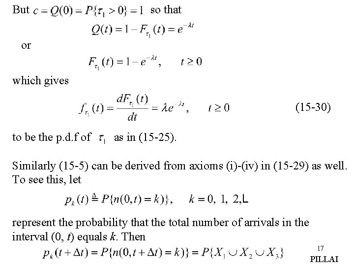 But so that or which gives (15 -30) to be the p. d. f But so that or which gives (15 -30) to be the p. d. f