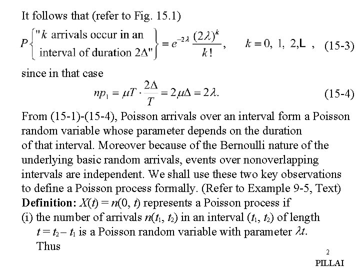 It follows that (refer to Fig. 15. 1) (15 -3) since in that case It follows that (refer to Fig. 15. 1) (15 -3) since in that case