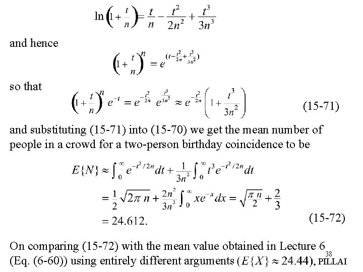 and hence so that (15 -71) and substituting (15 -71) into (15 -70) we and hence so that (15 -71) and substituting (15 -71) into (15 -70) we