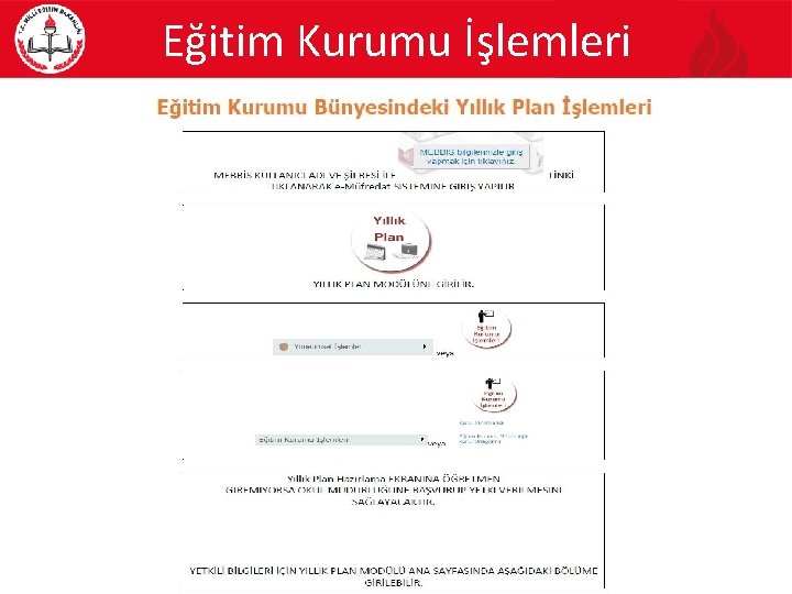 Eğitim Kurumu İşlemleri 