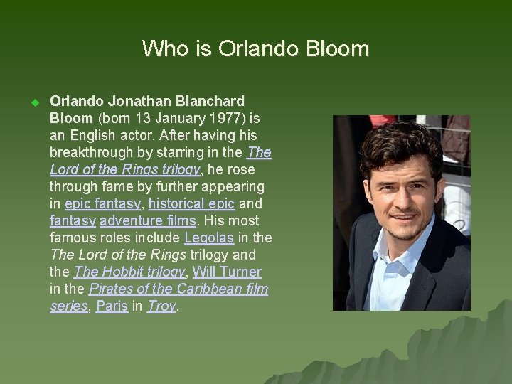 Orlando Bloom By Vicky Kasouridou Jenny Kokkinelou Who