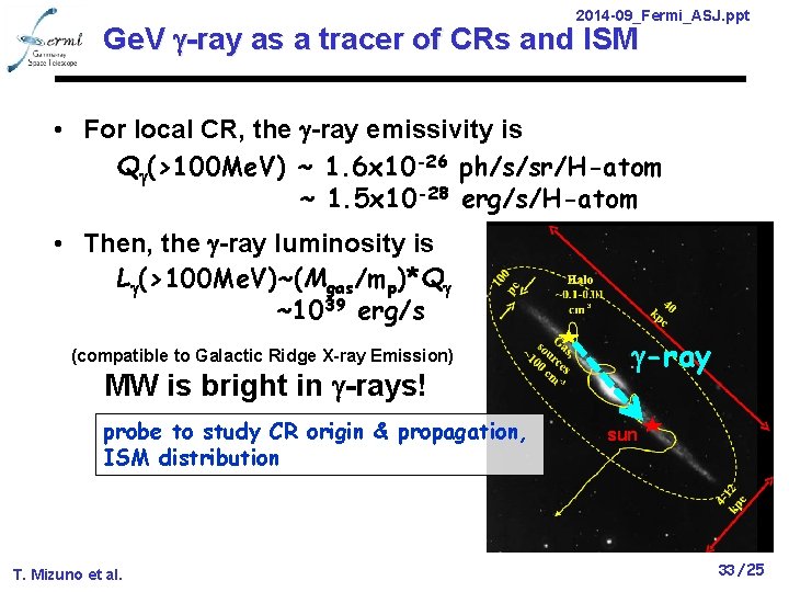 14 09fermiasj Ppt Cosmic Gama Radiation As A