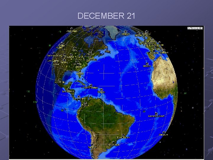 DECEMBER 21 DECEMBER 21