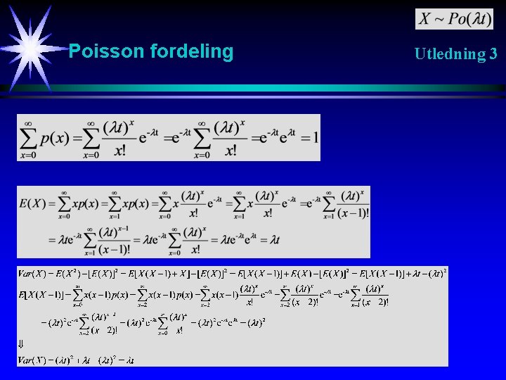 Poisson fordeling Utledning 3 