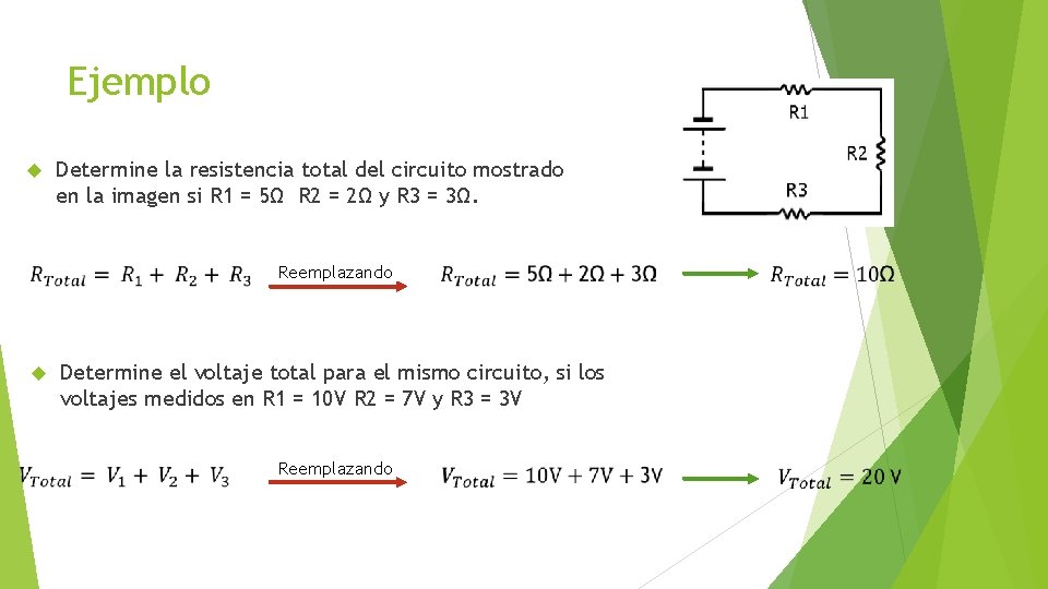 Ejemplo Determine la resistencia total del circuito mostrado en la imagen si R 1 Ejemplo Determine la resistencia total del circuito mostrado en la imagen si R 1